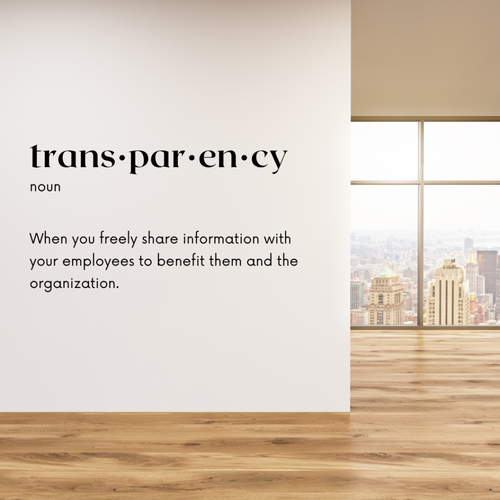 HR Theme For 2022: Transparency in the workplace
